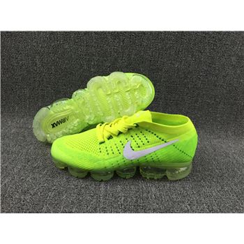 Nike Flyknit Air VaporMax 2018 Men's Running Shoes Fluorescent green